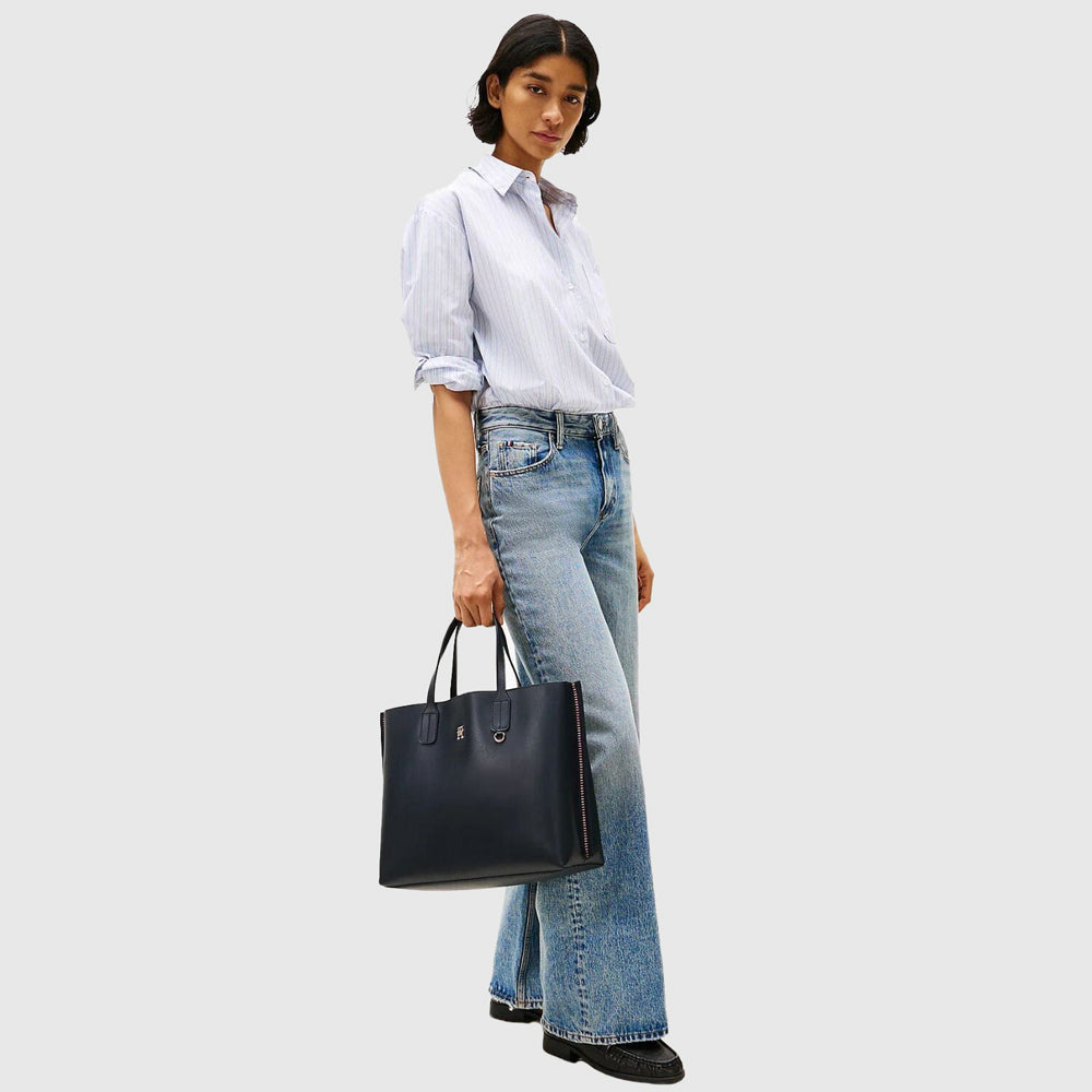 Tommy Hilfiger Distinct Satchel - Navy |ThirdBaseUrban