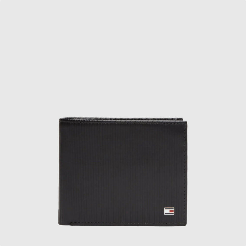 Tommy Hilfiger Flag Wallet - Black |ThirdBaseUrban