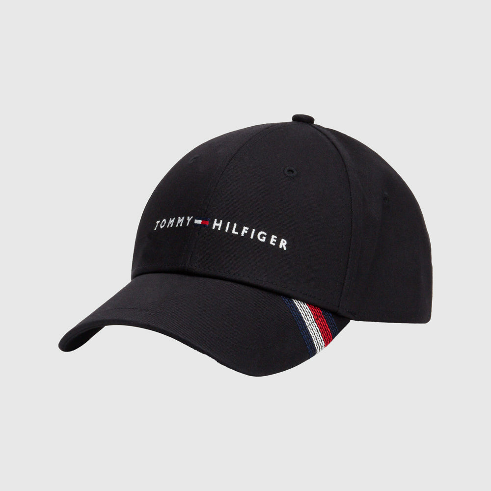 Tommy Hilfiger Regular Cotton Cap - Black |ThirdBaseUrban