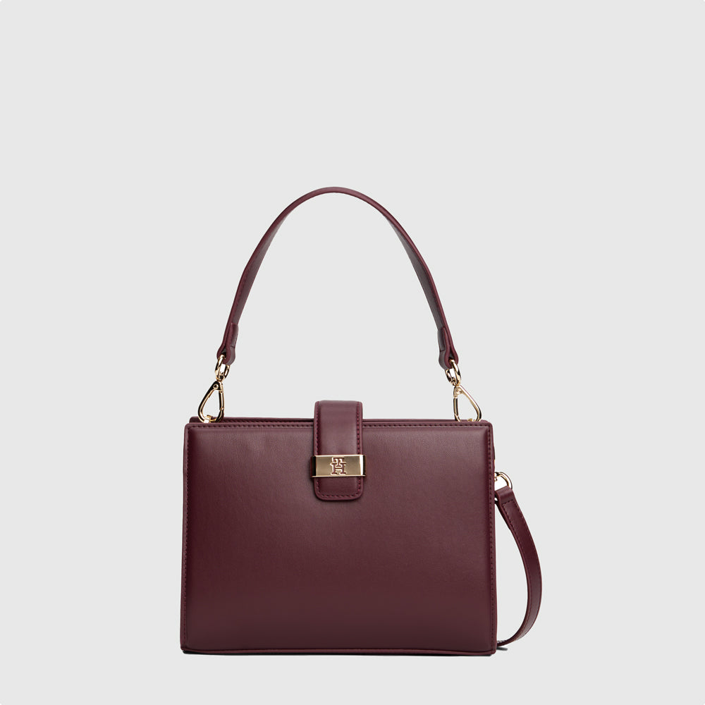 Tommy Hilfiger Heritage Mini Satchel - Maroon |ThirdBaseUrban