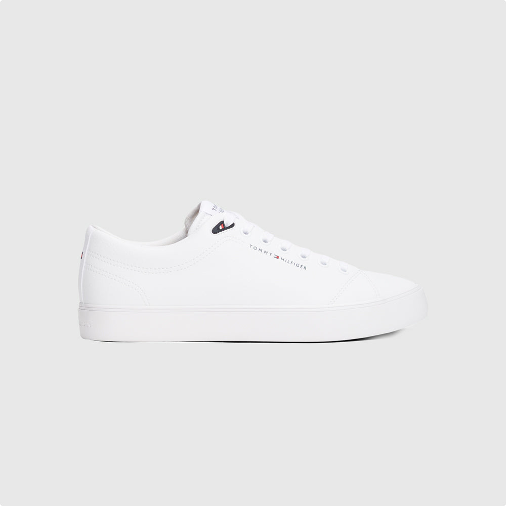 Tommy Hilfiger Vulc Core Leather Sneaker - White |ThirdBaseUrban