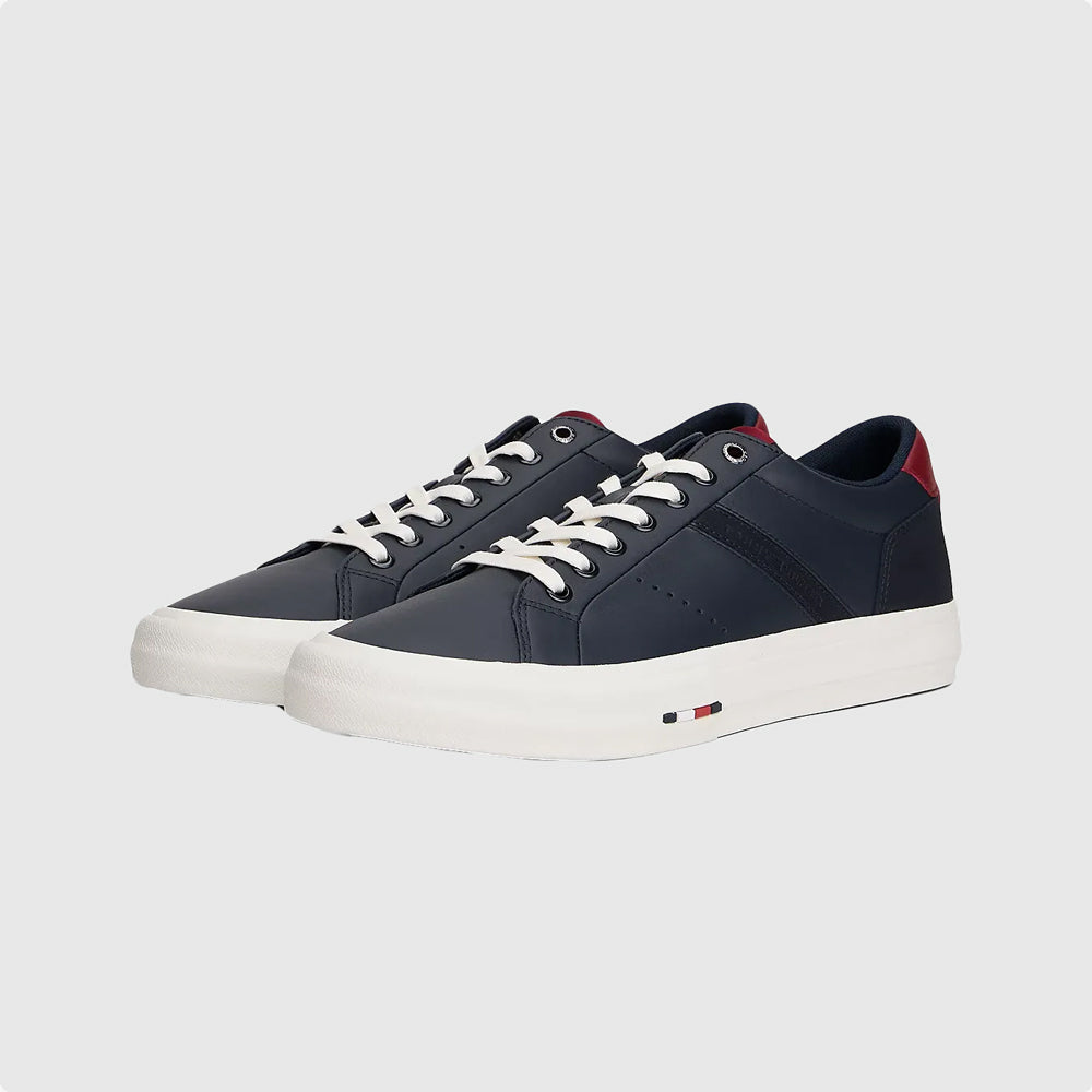 Hi Vulc Leather Sneaker - Navy