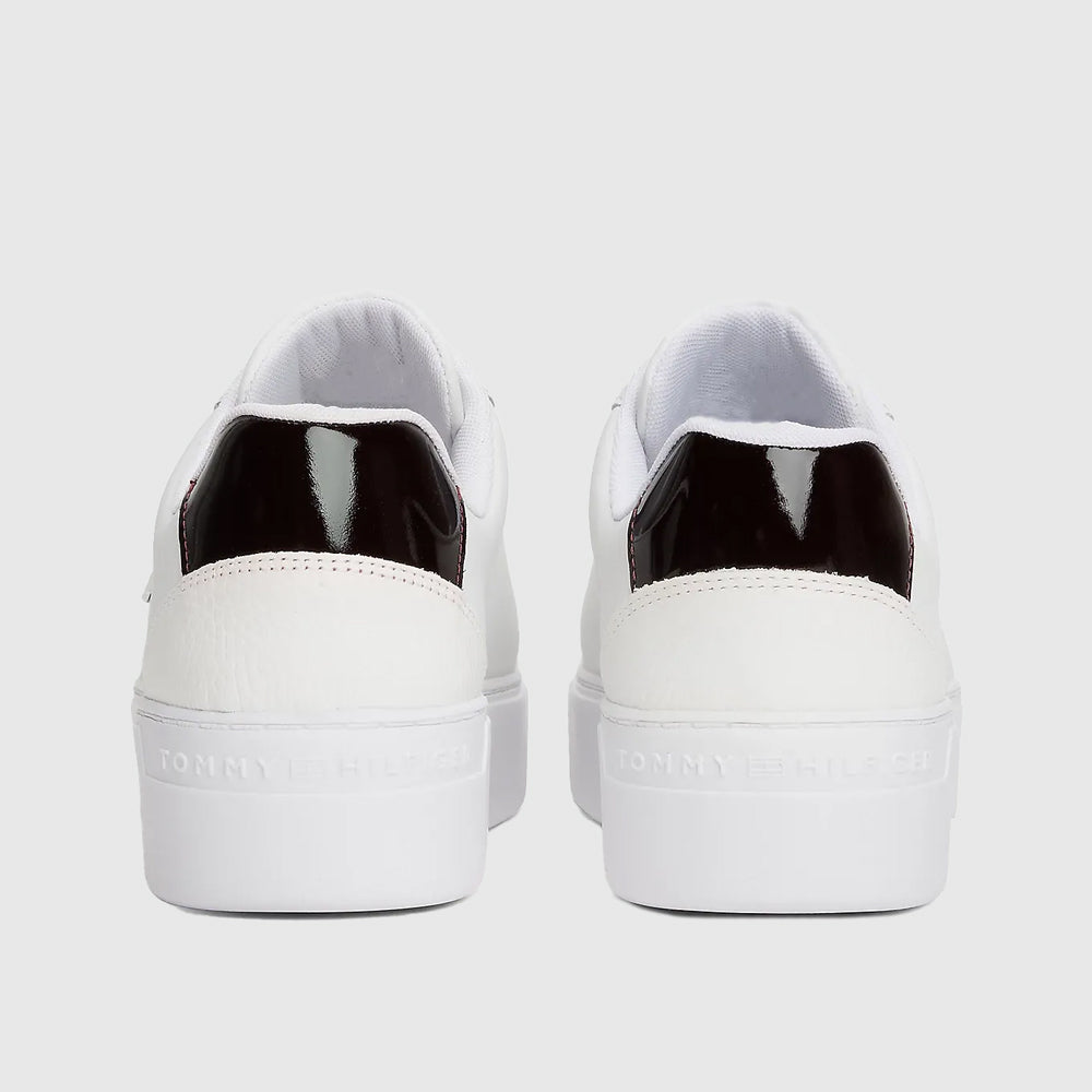 Platform Court Sneaker - White