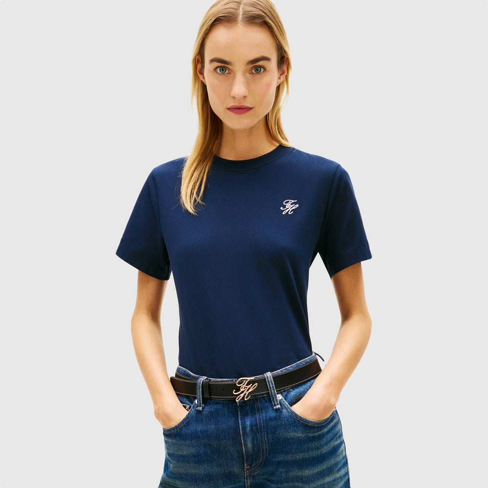 Tommy Hilfiger Script T- Shirt - Navy |ThirdBaseUrban