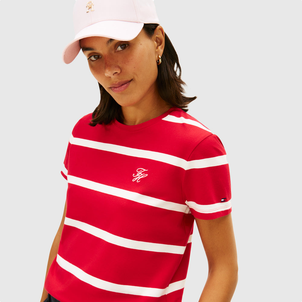 Script Jersey T-Shirt - Red Multi