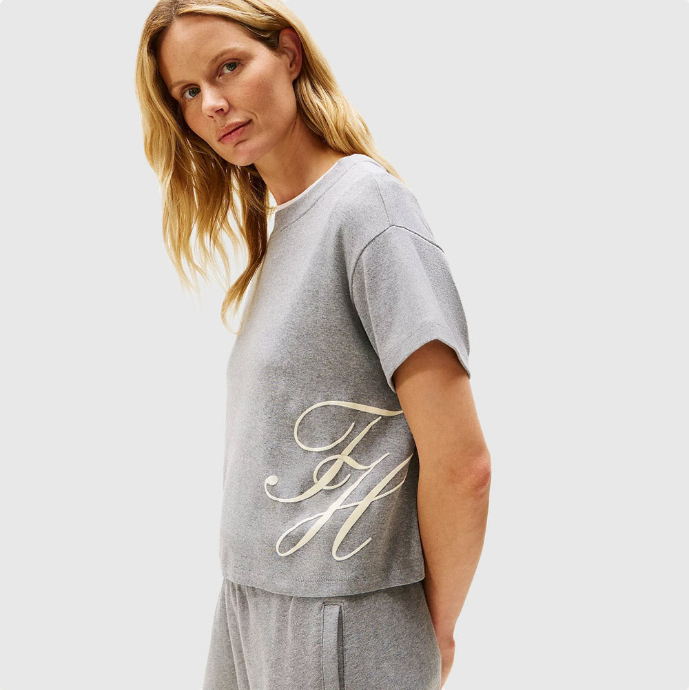 Script T-Shirt - Grey Heather
