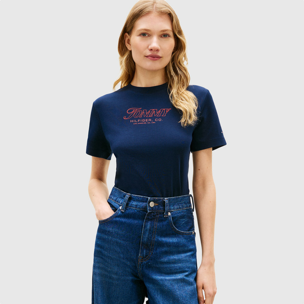 Tilt Graphic T- Shirt - Navy