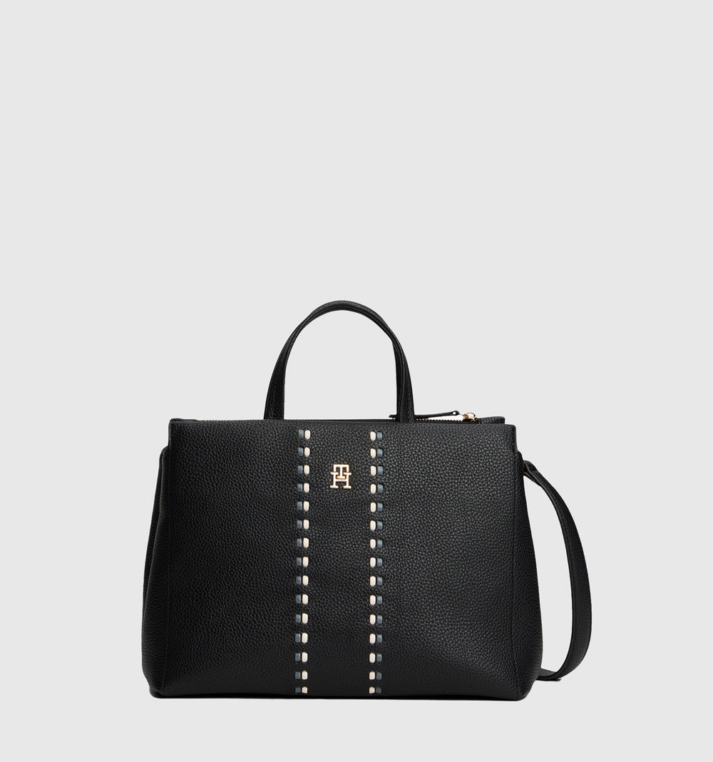 Tommy Hilfiger Timeless Satchel - Black |ThirdBaseUrban