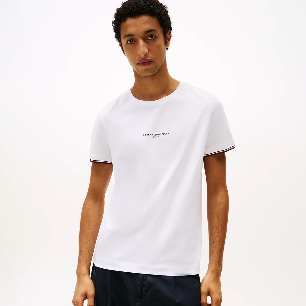 Logo Tipped T-Shirt - White