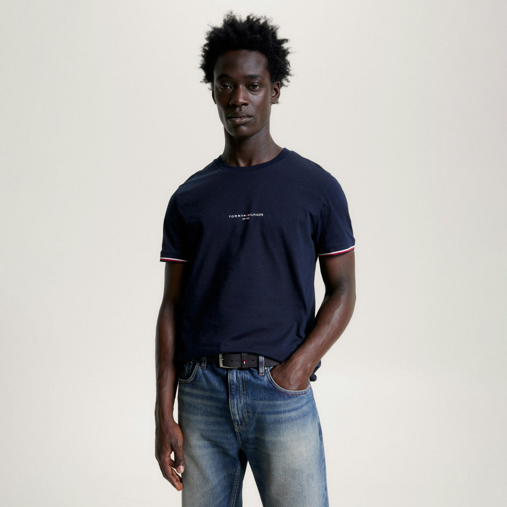 Logo Tipped T-shirt - Navy