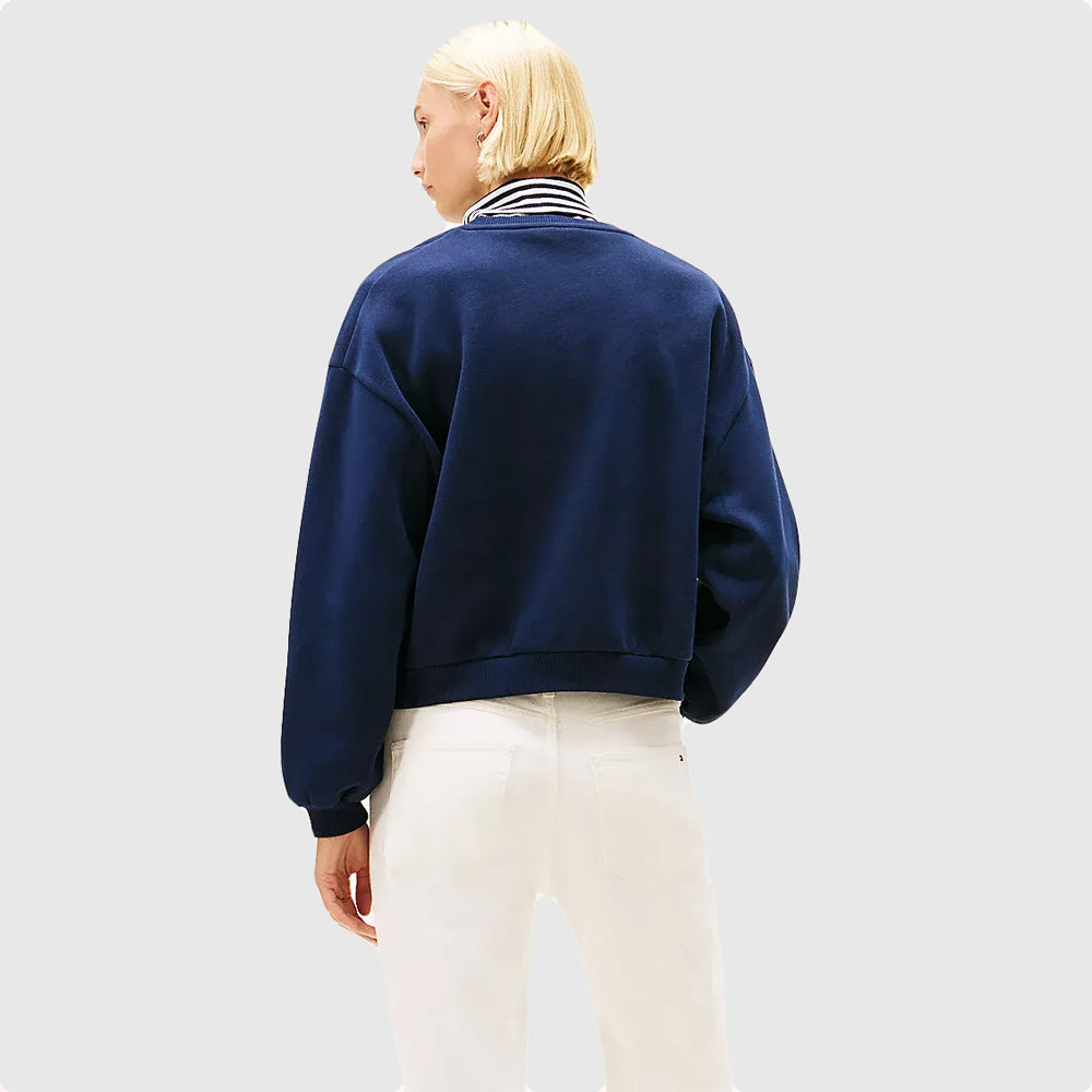 Varsity Crest Sweatshirt - Navy