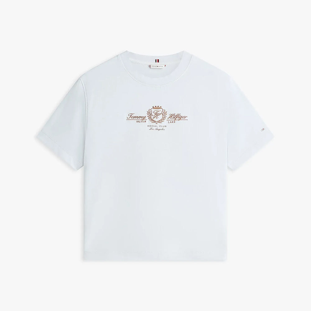 Varsity Crest Mordern T-Shirt - Light Blue