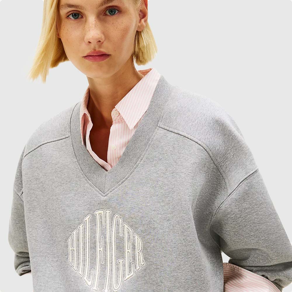 Varsity Fleece Sweatshirt - Grey Heather