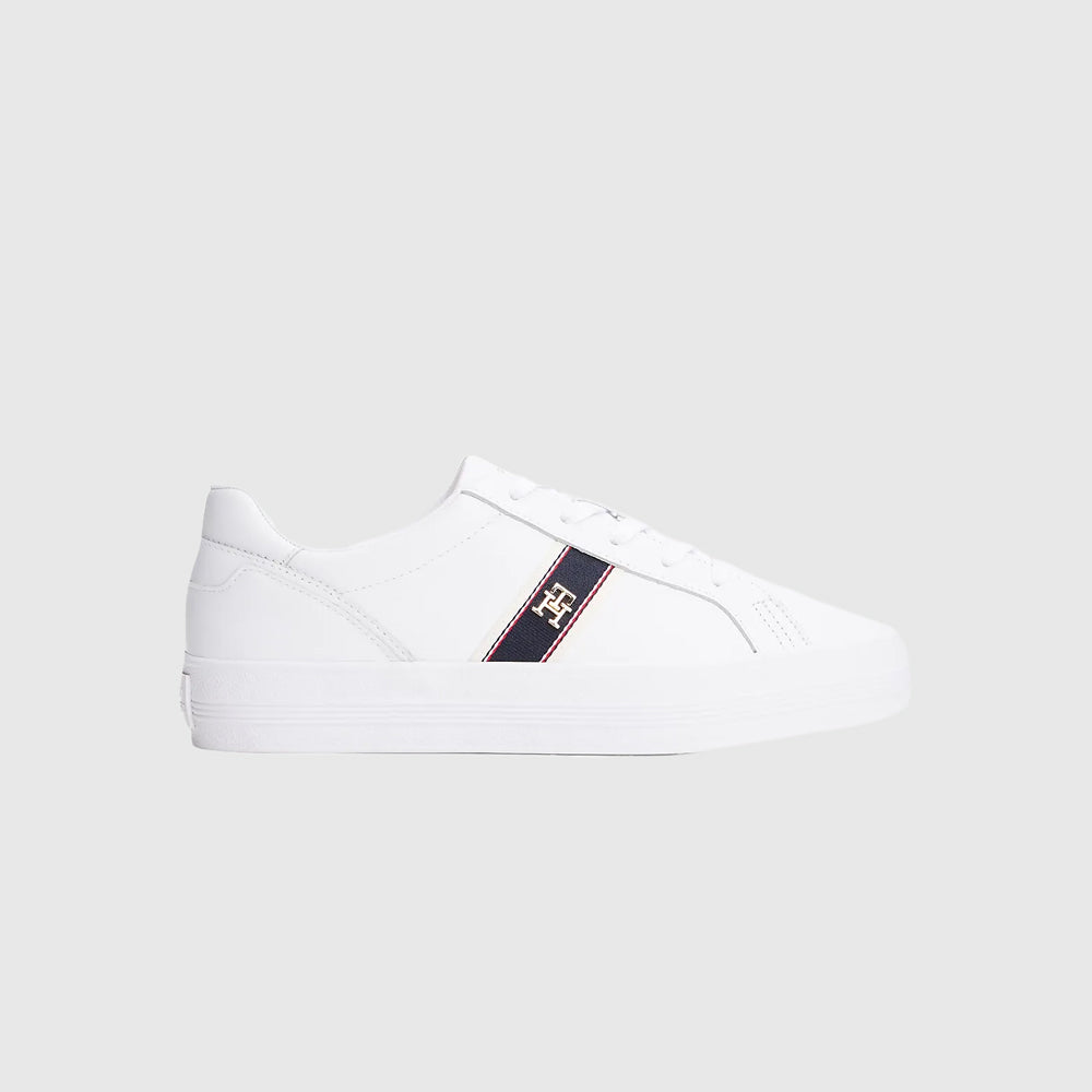 Tommy Hilfiger Vulc Webbing Sneaker - White |ThirdBaseUrban