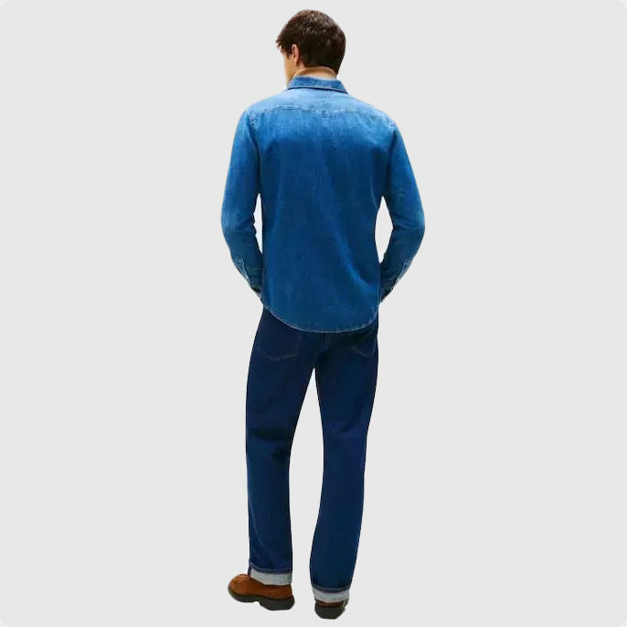 Western Noah Shirt - Denim Light