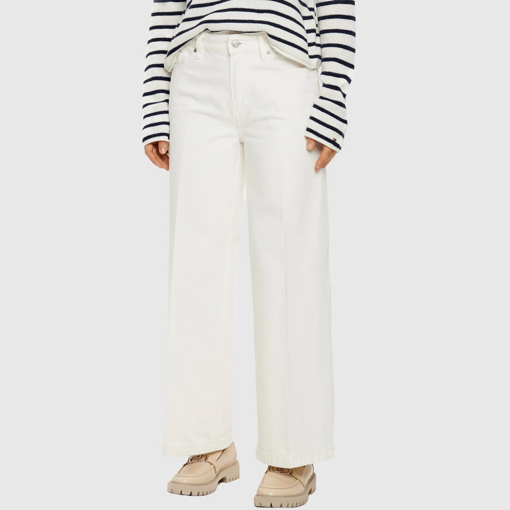 Tommy Hilfiger Wide Leg Jean - Ecru |ThirdBaseUrban