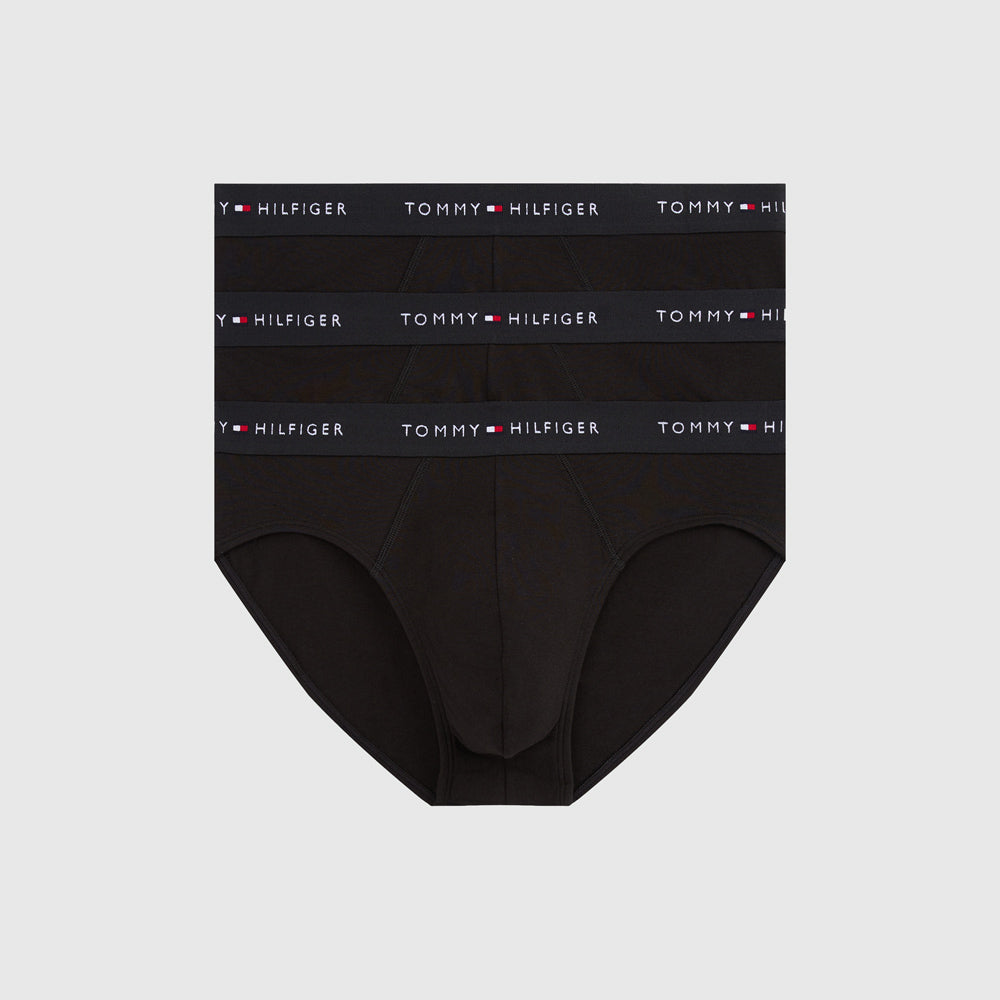 Tommy Hilfiger 3 Pack Brief - Black |ThirdBaseUrban