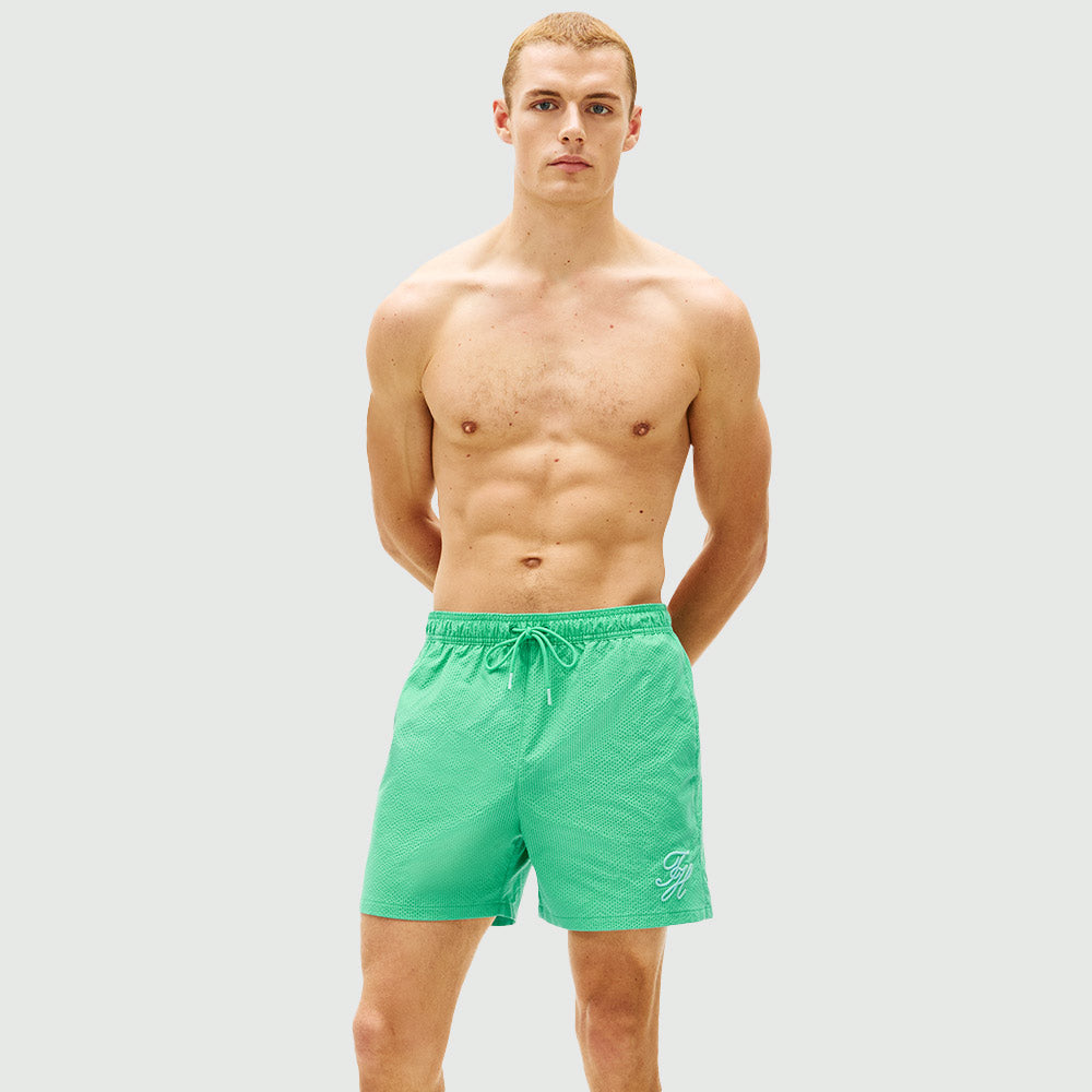Ithaca Script Swim Short - Jade