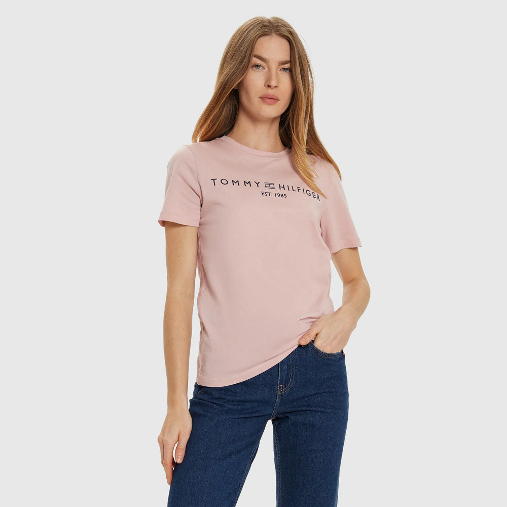 Tommy Hilfiger Modern Logo T-Shirt - Pink |ThirdBaseUrban