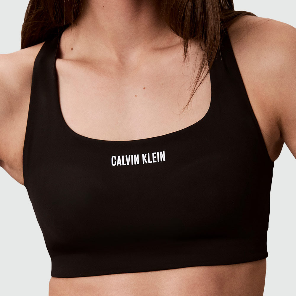 Quick-Dry Medium-Impact Support Bra - Black