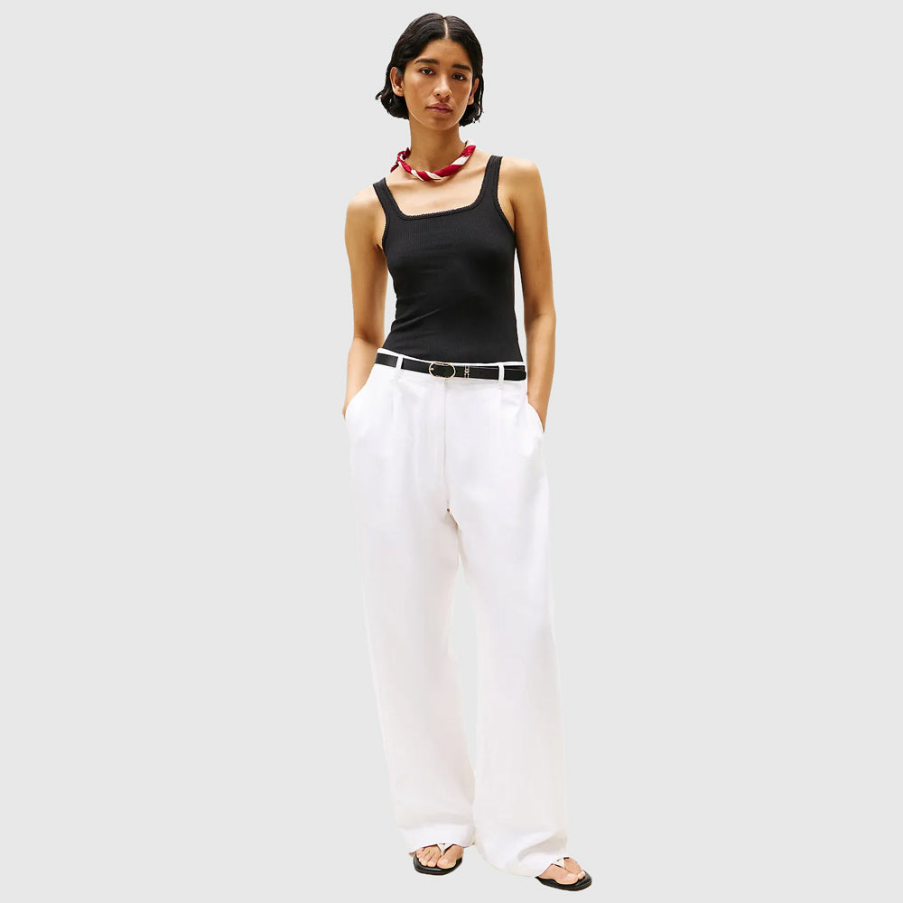 Slim Rib Tank - Black