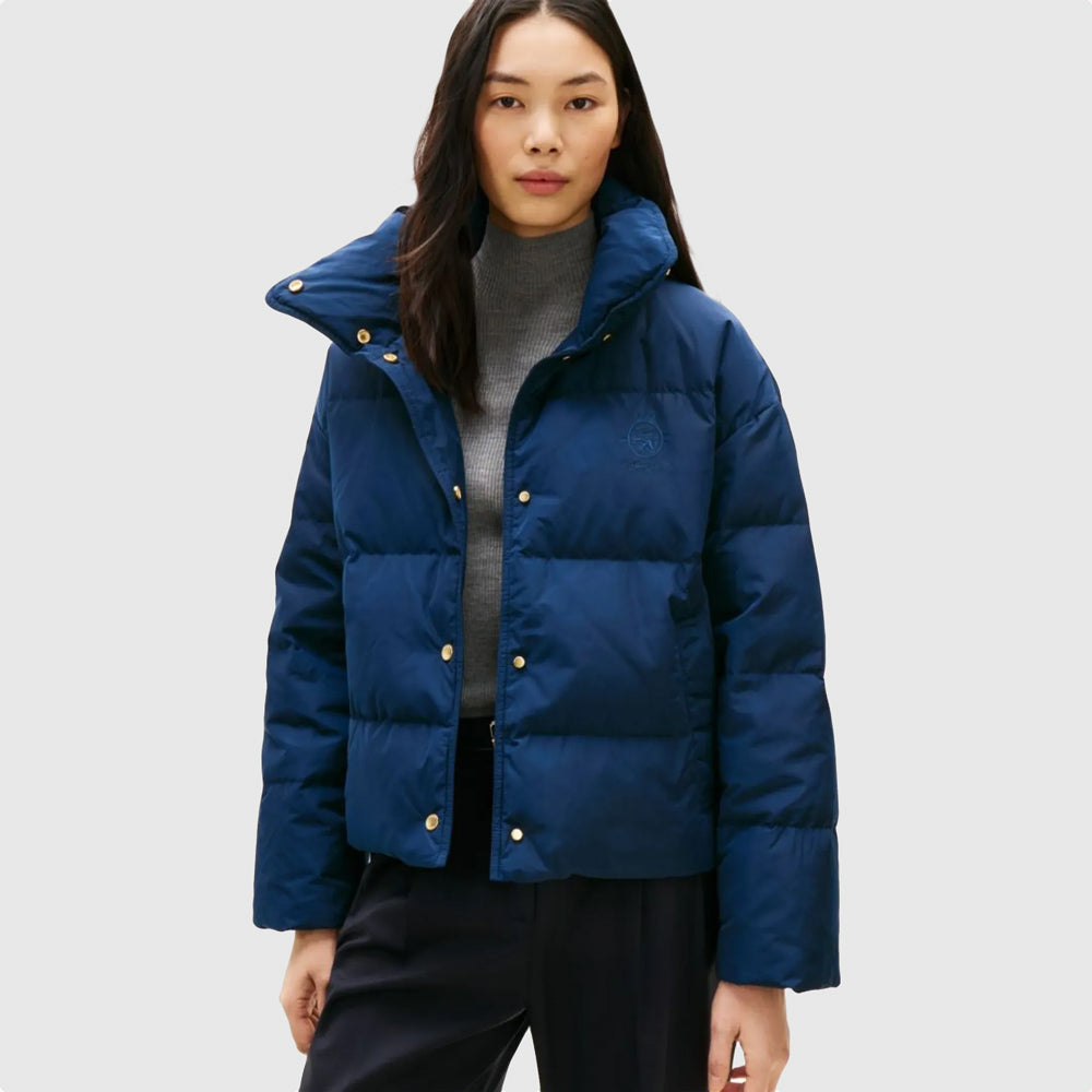Tommy Hilfiger Crest Puffer Jacket - Navy |ThirdBaseUrban