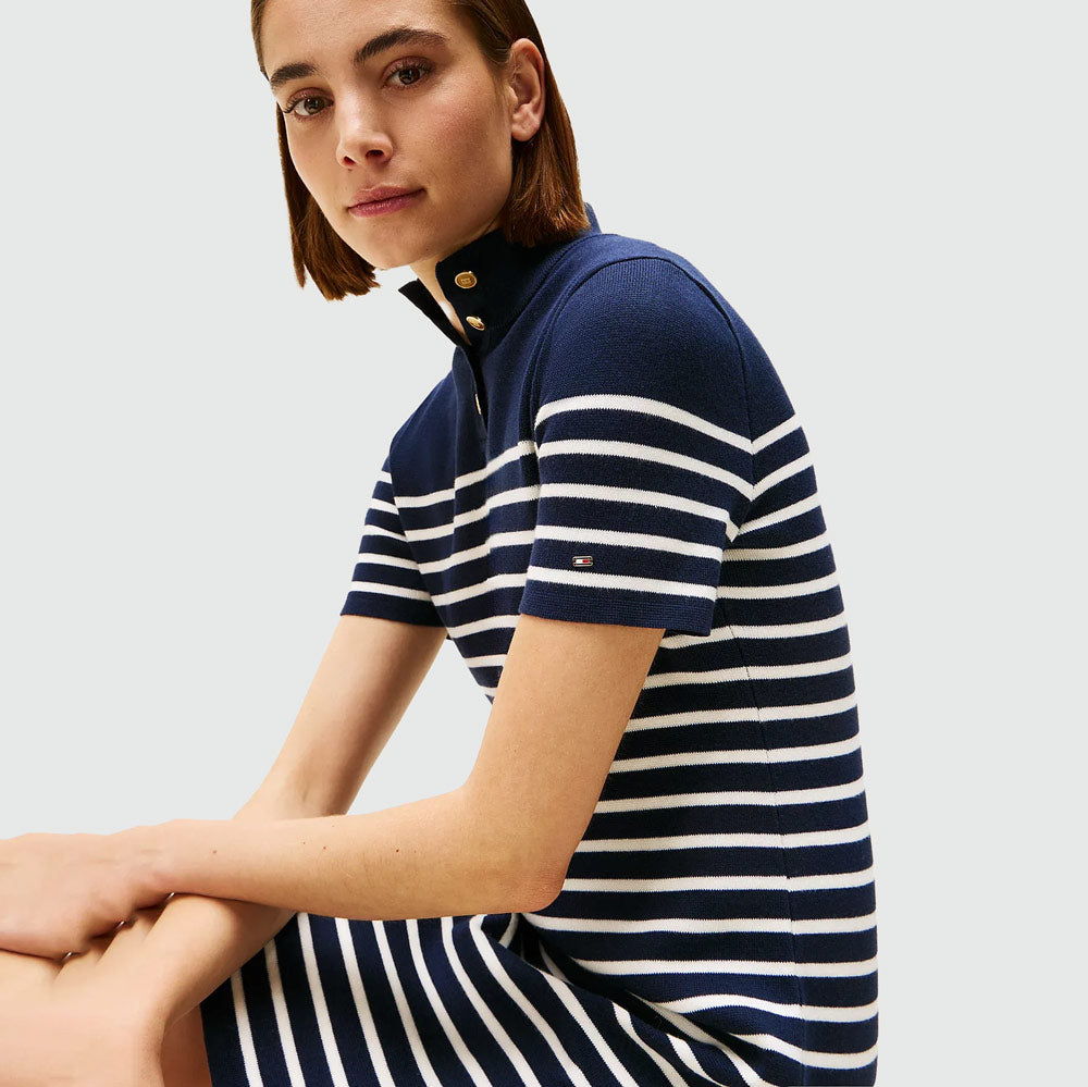 Jersey Dress - White Multi