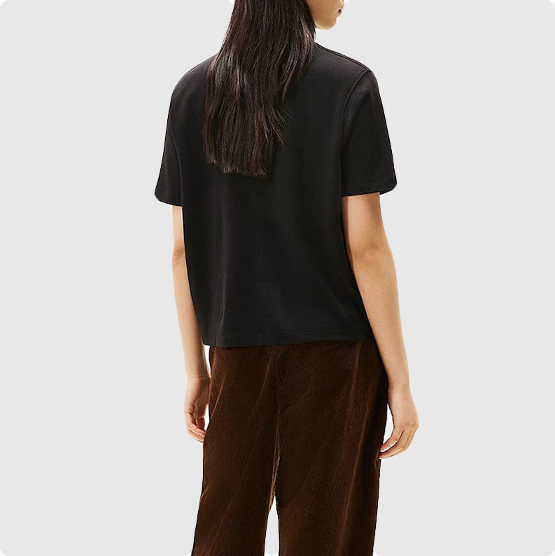 Interlock Boxy T-Shirt - Black