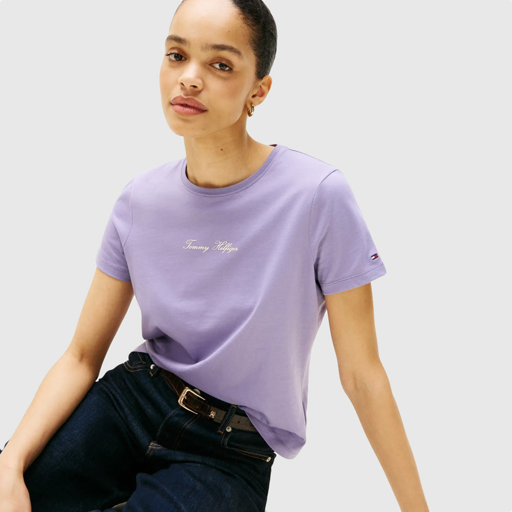 Classic Script T-Shirt - Lavender