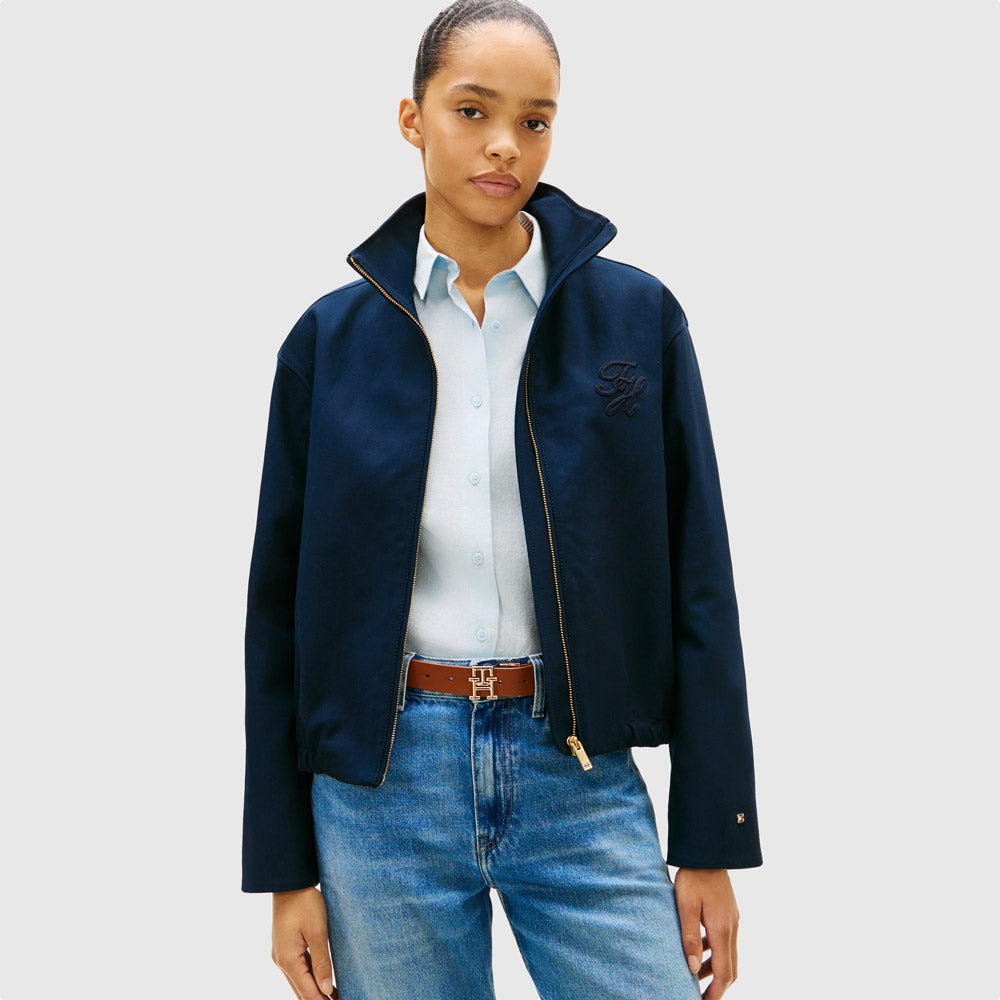 Tommy Hilfiger Cotton Bomber - Navy |ThirdBaseUrban