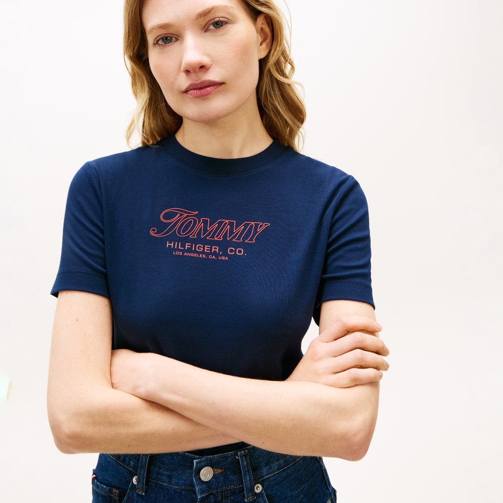 Tilt Graphic T- Shirt - Navy
