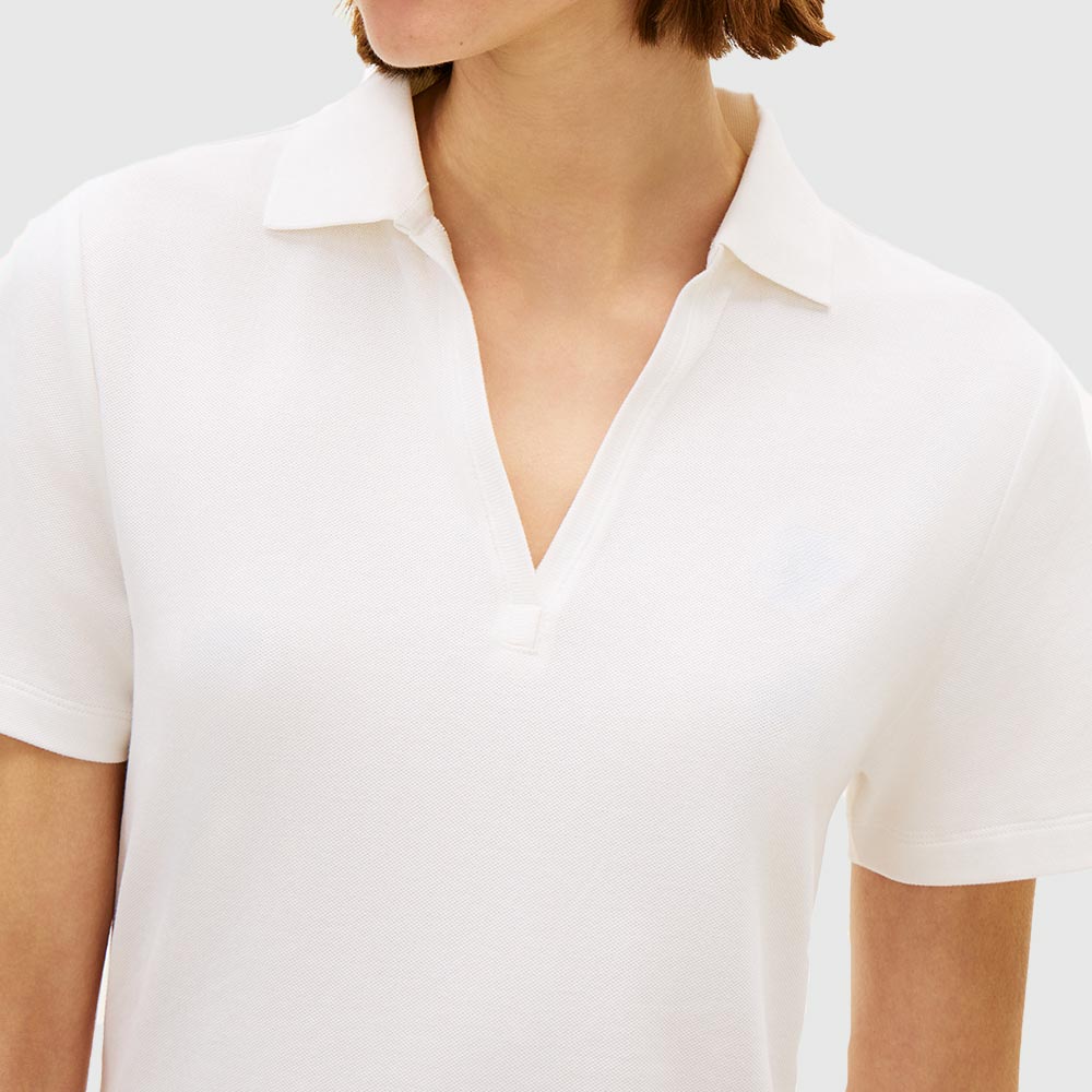 1985 Logo Embroidery Mini Polo Dress - Ecru