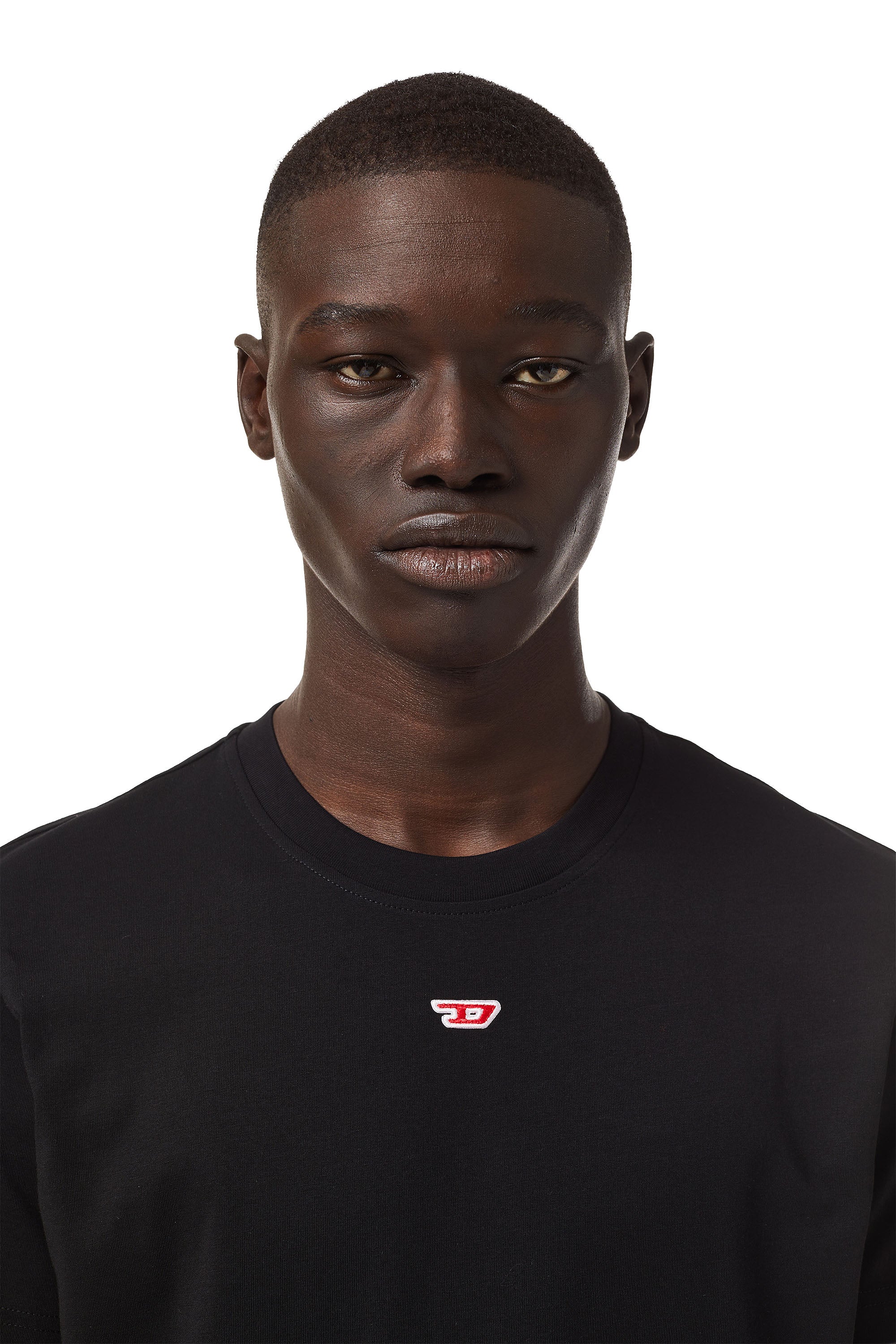 T-shirt with D logo Black T-DIEGOR-D