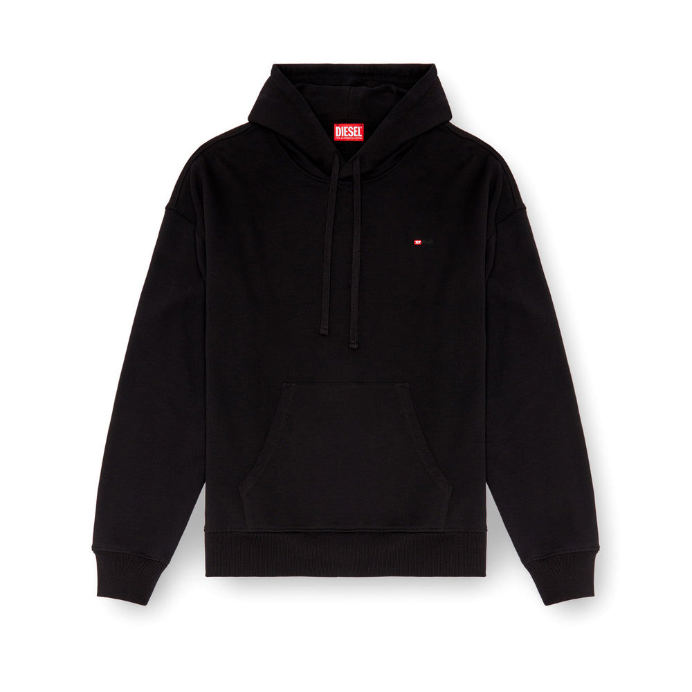 S-Rob-Hood-Microdiv Sweat Top - Black