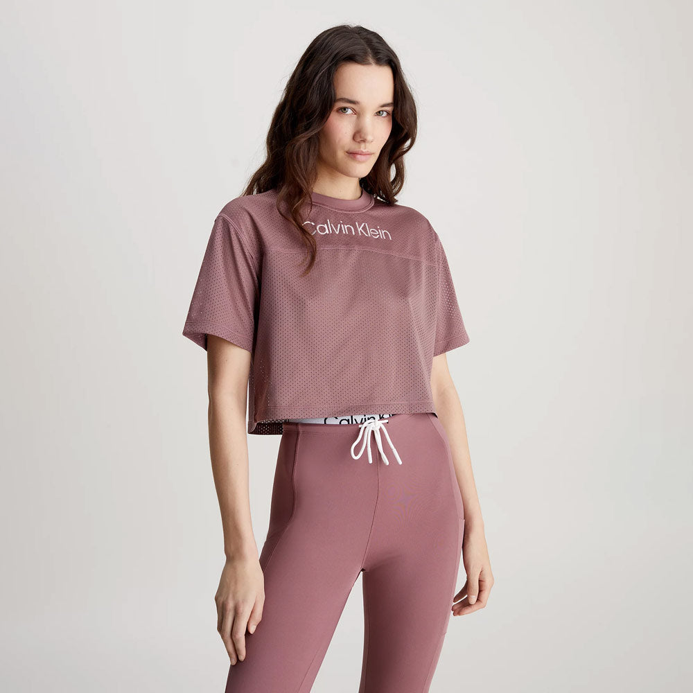 Cropped Gym T-Shirt - Rose