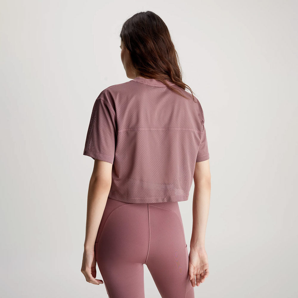 Cropped Gym T-Shirt - Rose