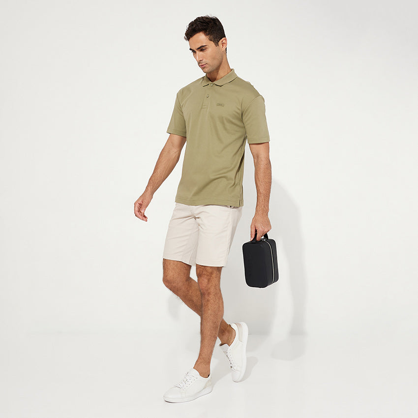 Modern Twill Slim Short - Beige