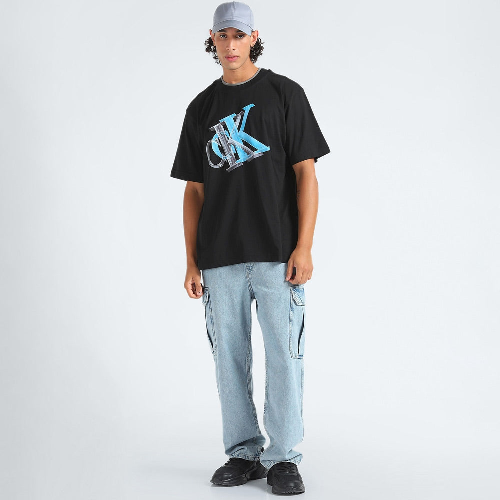 3D Meta Monogram T-Shirt - Black