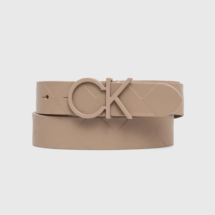 Quilted CK Belt - Beige