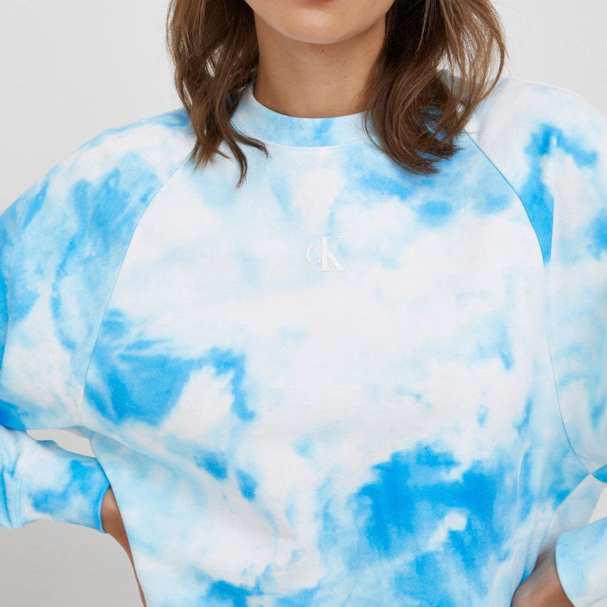 All Over Print Sweatshirt - Blue Multi