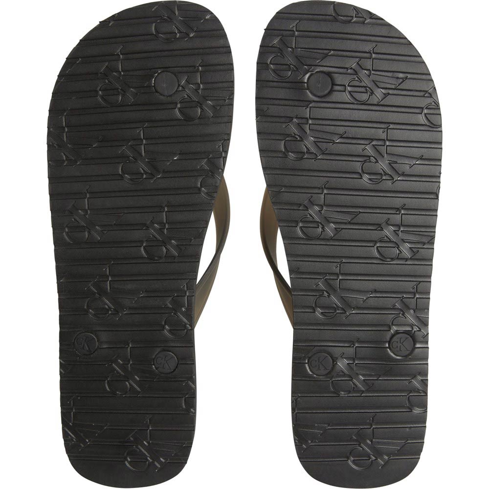 Beach Sandal Monogram Flip Flops - Black