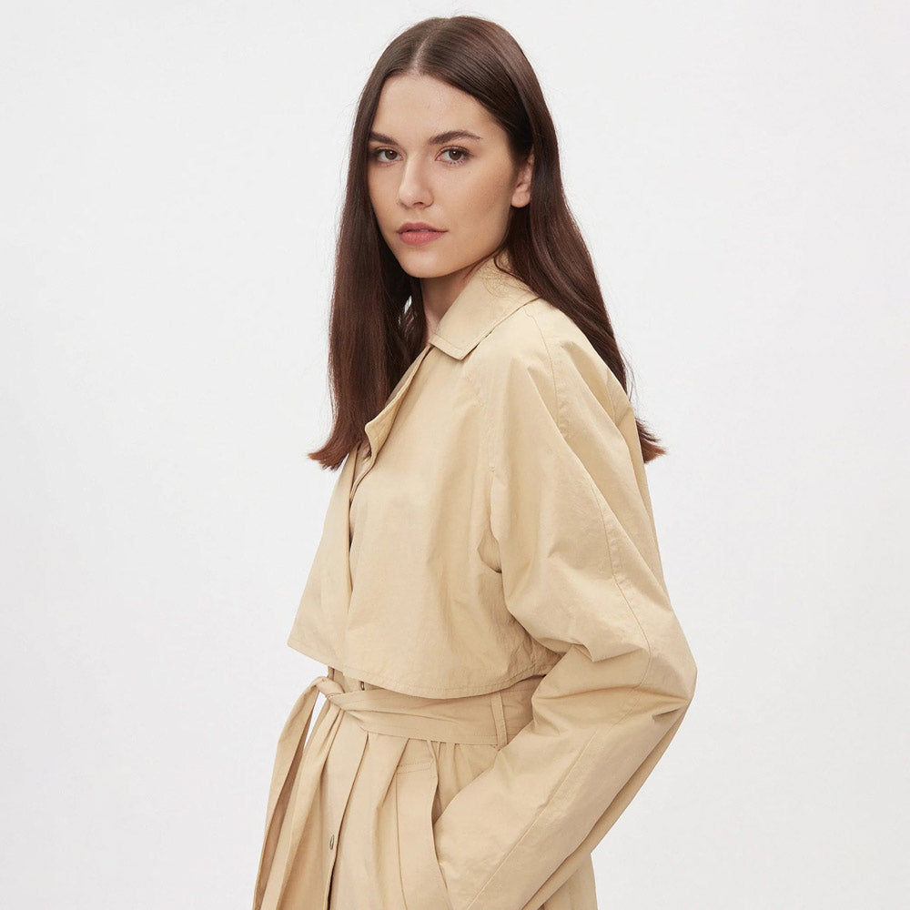 Belted Trench Coat - Sand