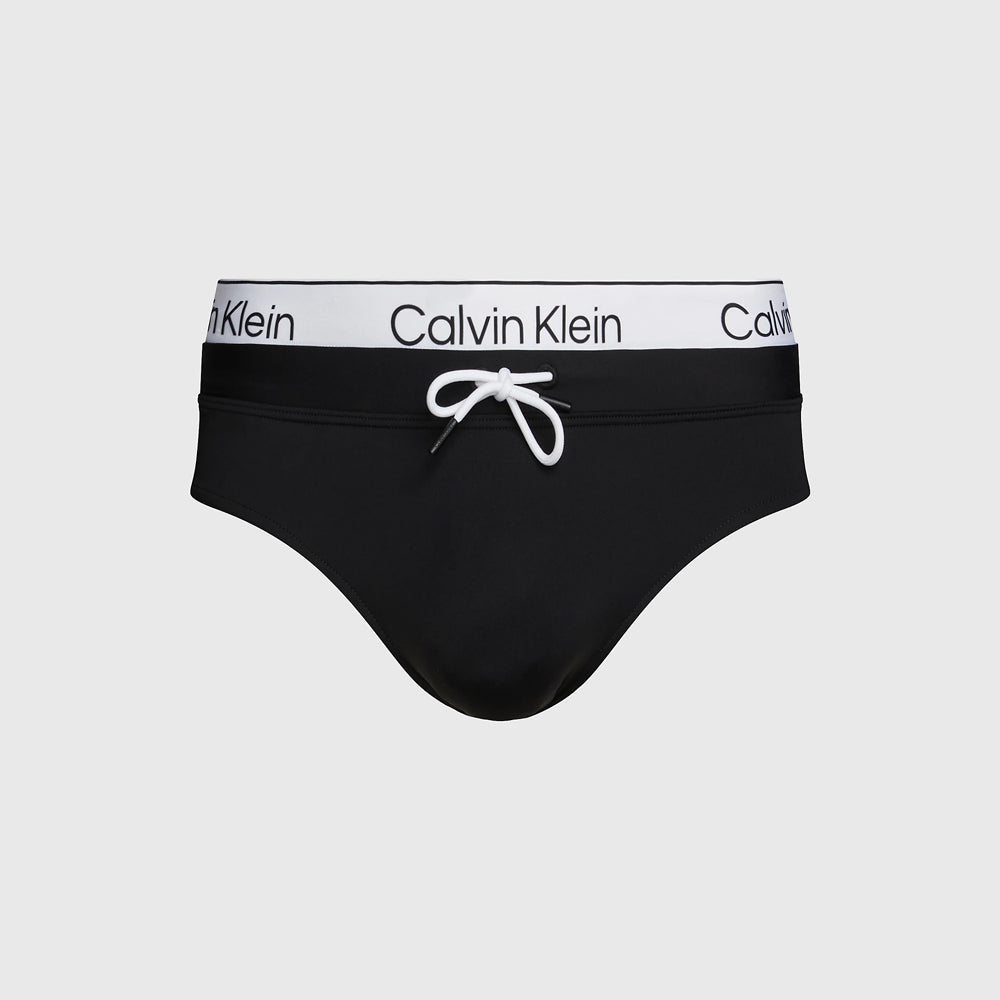 Double Swim Brief - Black