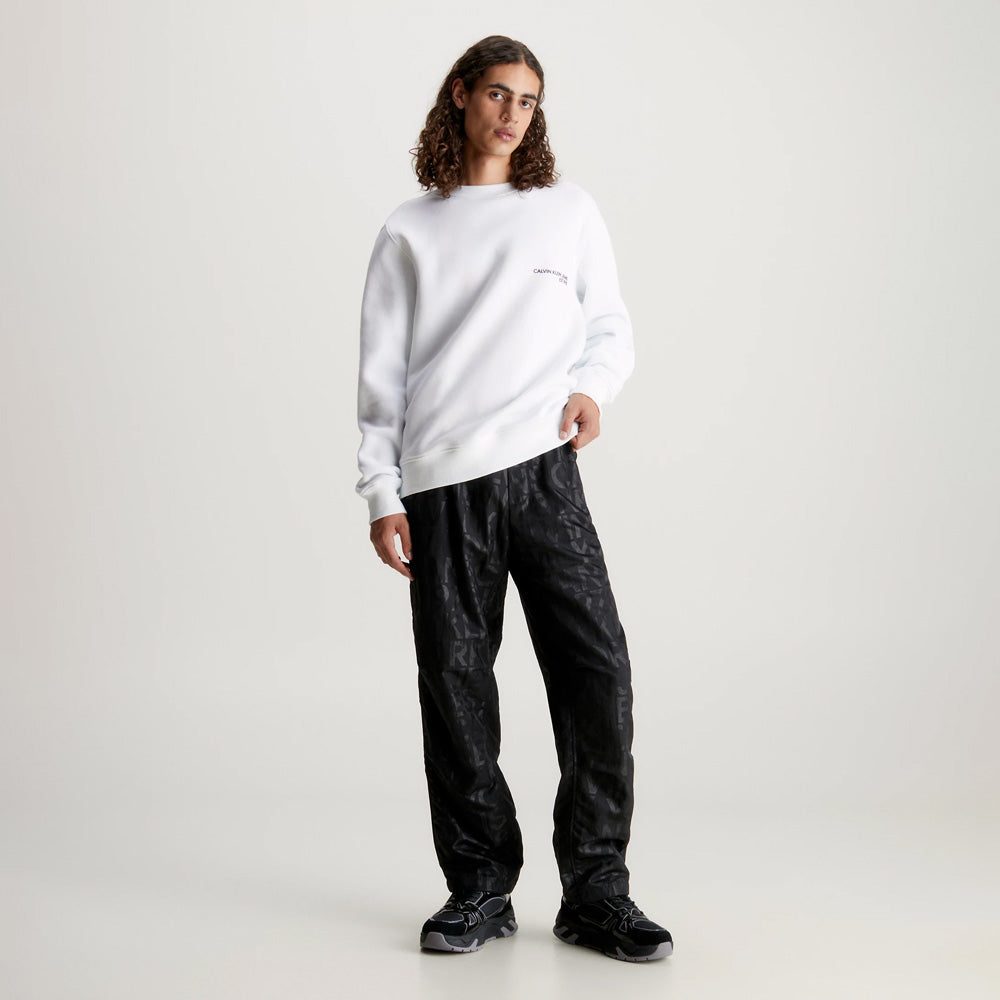 Spary Crew Neck Sweater - White