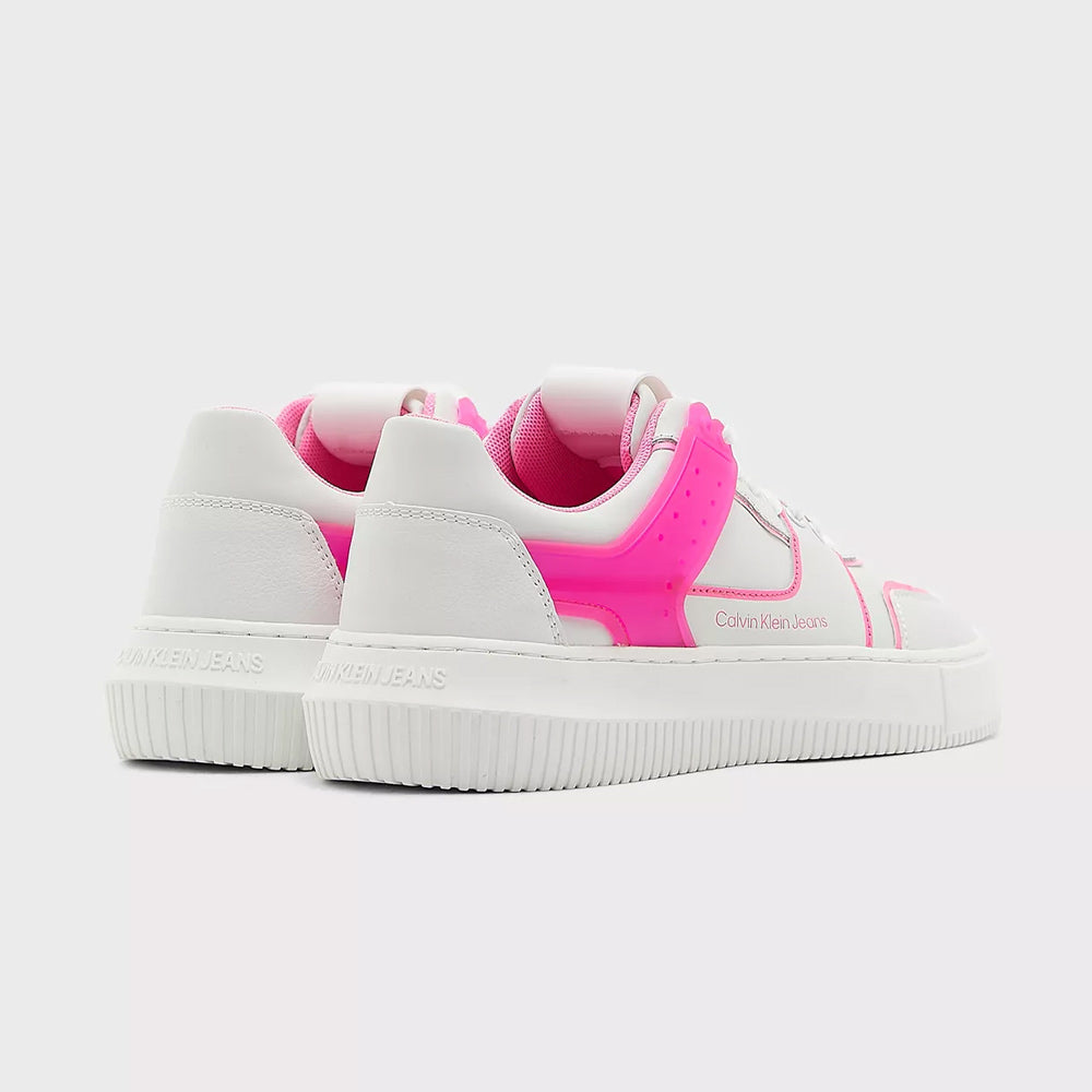 Chunky Cupsole Laceup Low Tpu Sneaker - White Multi