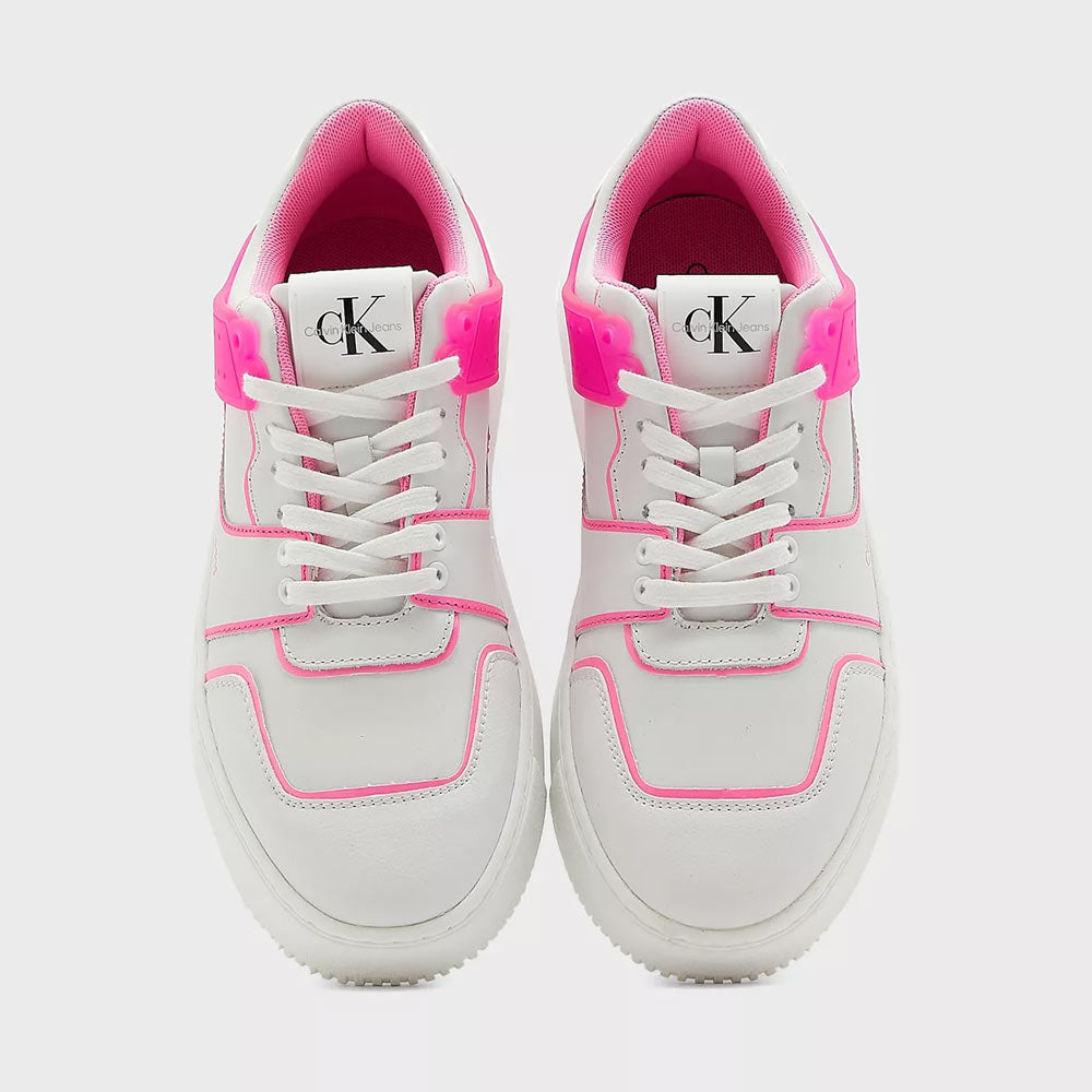Chunky Cupsole Laceup Low Tpu Sneaker - White Multi