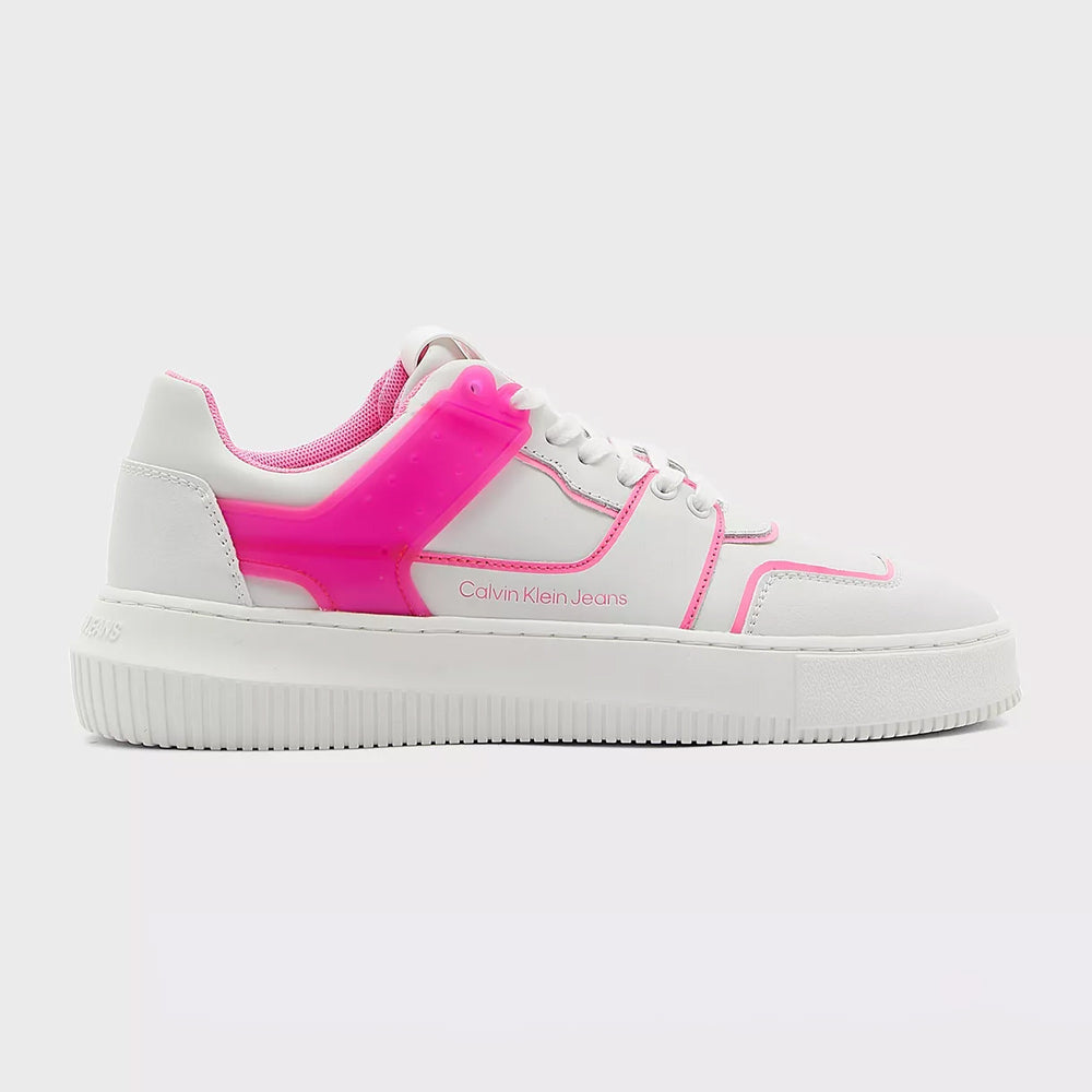 Chunky Cupsole Laceup Low Tpu Sneaker - White Multi