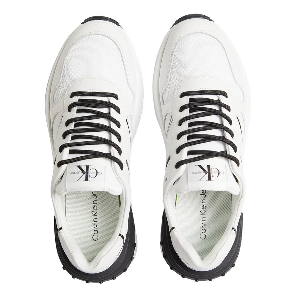 Chunky Lace-Up Ribbon Sneaker - White Multi