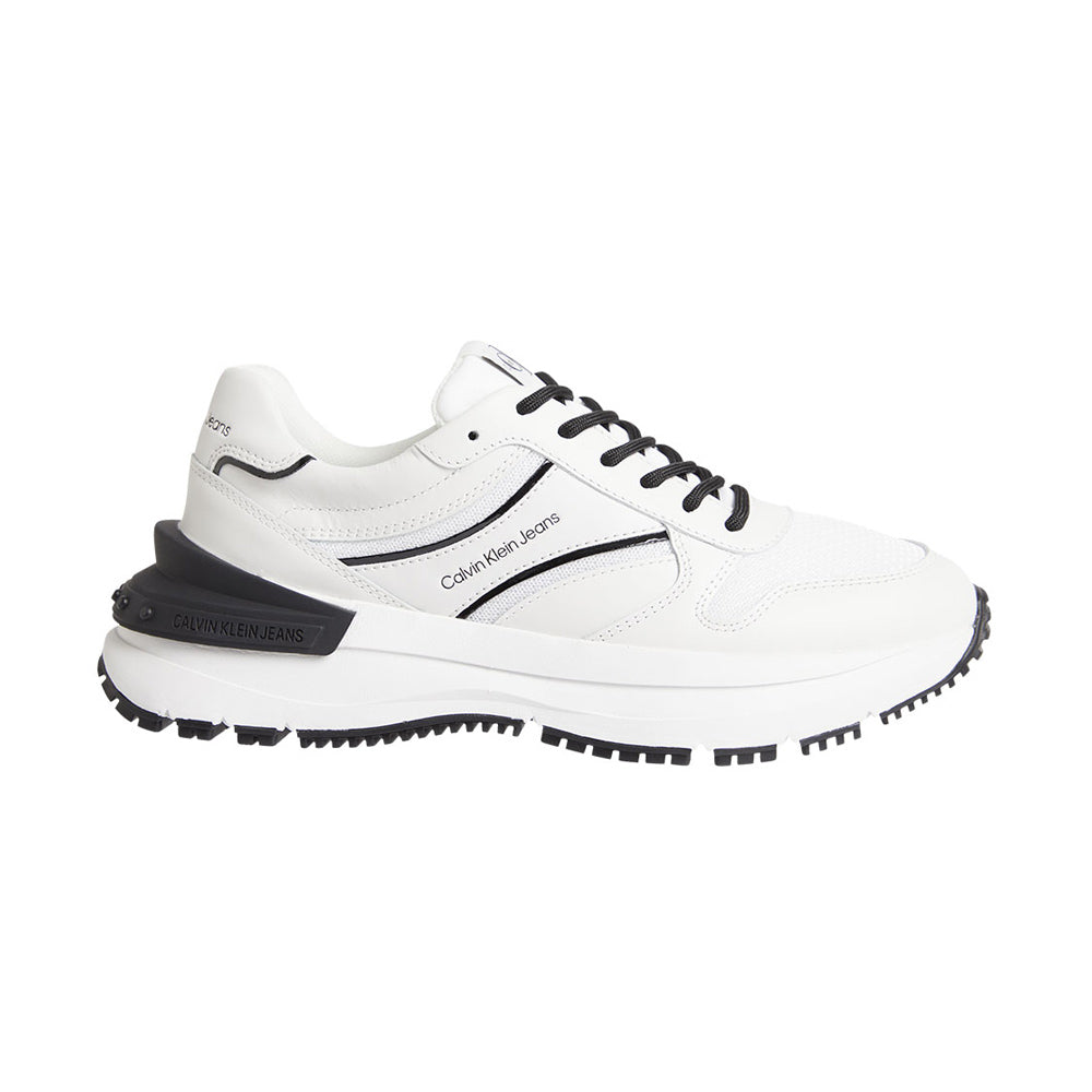 Chunky Lace-Up Ribbon Sneaker - White Multi