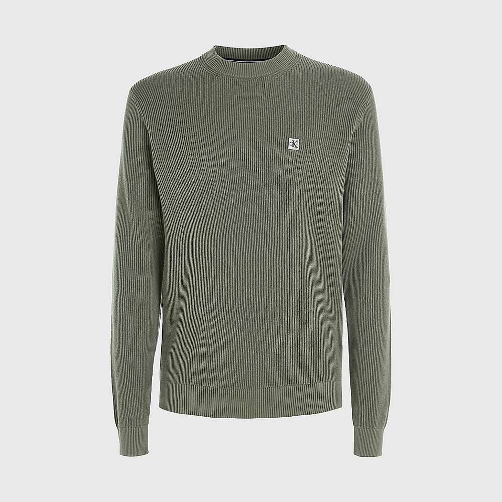 Badge Sweater - Olive